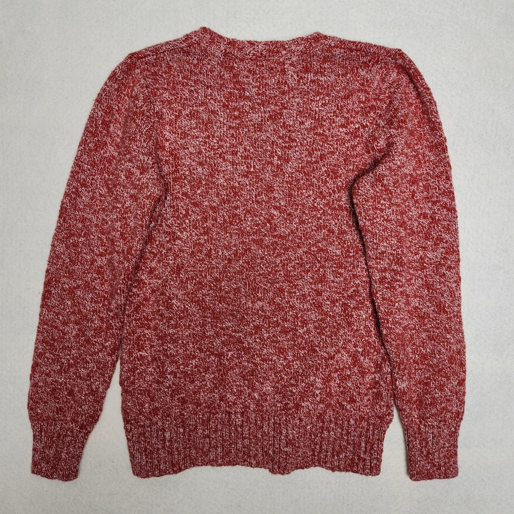 LL Bean Marled Chunky Knit Crew Sweater Cozy Preppy Coastal Cabin Cotton Small - Picture 5 of 6